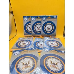 U.S. Navy 18" Party Balloon Military Enlistment Retirement  Lot Of 8 Balloons